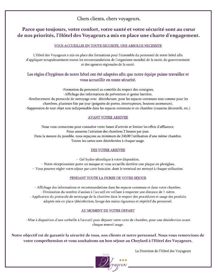Hotel-Restaurant Des Voyageurs Le Cheylard Eksteriør billede